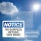 Signmission No Samples Beyond This Point OSHA Notice Sign, Plastic, 10in W x 7in L, 2PK OS-2PACK-NS-P-710-L-14786 - alternate 3